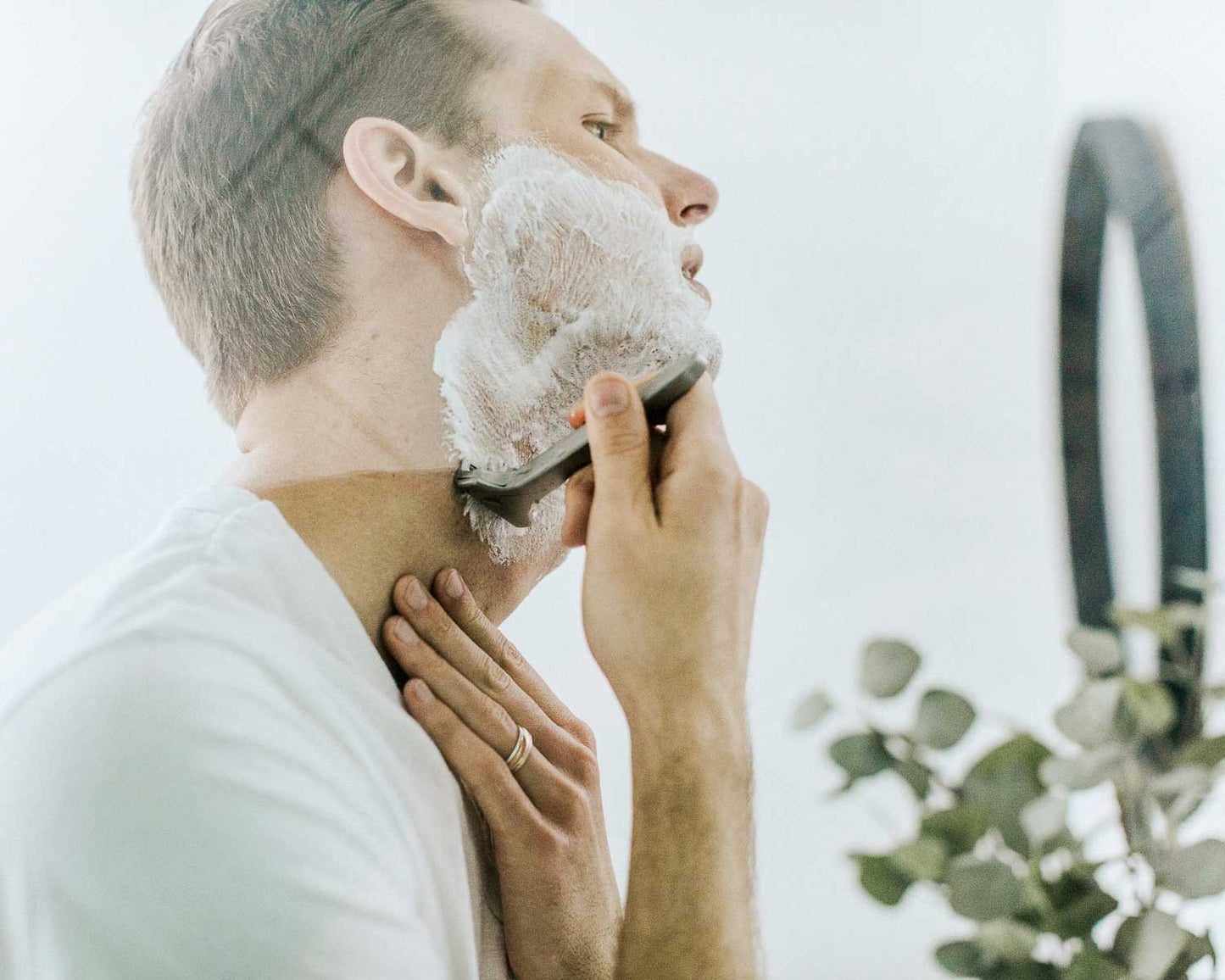 Shaving with a safety razor